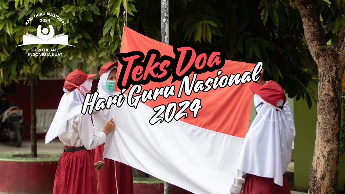 Upacara Hari Guru Nasional 2024 dengan pembacaan doa penuh khidmat oleh tokoh agama.