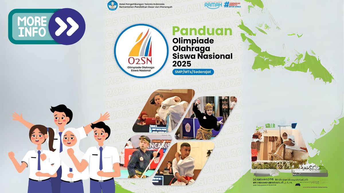 Jadwal resmi O2SN SMP 2025 dengan rincian tanggal pendaftaran dan tahapan seleksi.