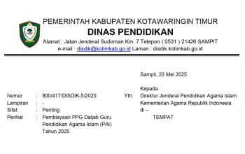 Ilustrasi guru PAI sedang mengikuti pelatihan PPG Daljab 2025 di Kotawaringin Timur